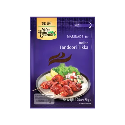 Afbeelding van Asian Home Gourmet Indiase Tandoori Tikka 12 x 50 g Food Lovers