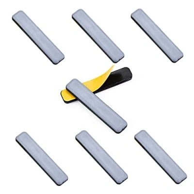 Afbeelding van Uni fijn, 8 stuks, 15 x 75 mm, teflon glijders, zelfklevend, voor meubels, tapijten, PTFE glijvlak eenvoudig verschuiven, zware meubels