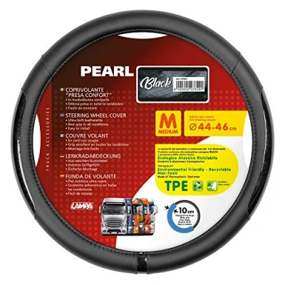 Afbeelding van Lampa 97829 Pearl Black stuurhoes van kunstleer M Ø 44/46 cm