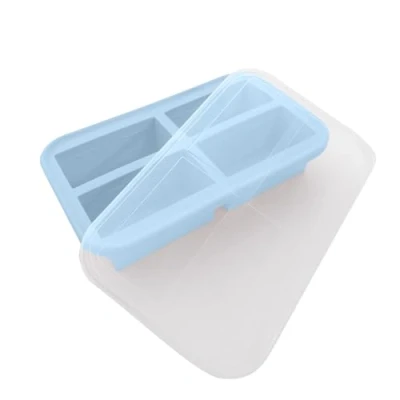 Afbeelding van Dotz Set van 4 diepvriesdozen voor soep, ideaal het invriezen soep blokjes, vakken 250 ml