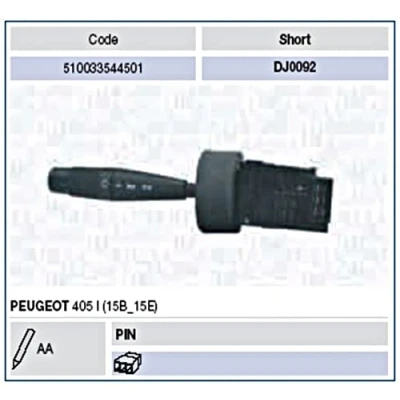 Afbeelding van Magneti Marelli Stuurkolomschakelaar 510033544501