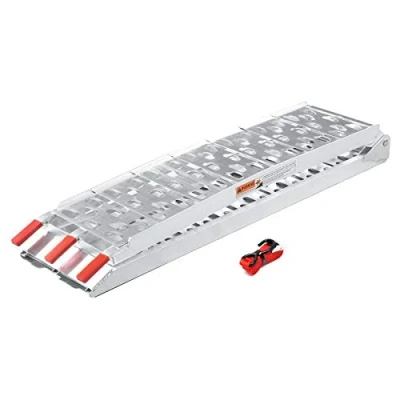 Afbeelding van WilTec Laadhelling, opvouwbaar, voor motorfiets, mountainbike, quad, aluminium, oprijplaat, 223 cm, 340 kg