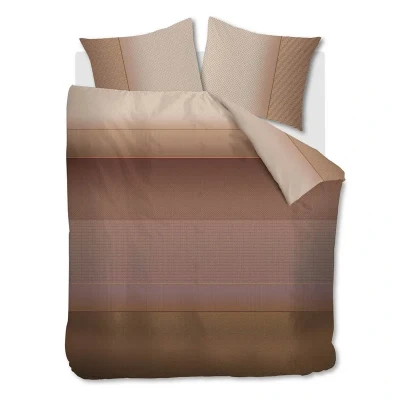 Afbeelding van Kardol Mimic dekbedovertrek Lits Jumeaux XL 260x200/220 Steenrood
