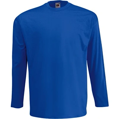 Afbeelding van Fruit of the Loom Sweatshirt voor heren Raglan sweatshirt, koningsblauw, XL
