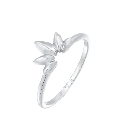 Afbeelding van Elli LEAF Ring, Dames, Maat: 54, Silber