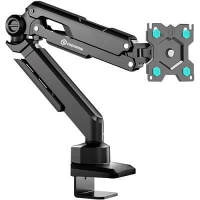 Afbeelding van ONKRON Scharnierende arm, pc monitor 13 34 inch, monitor, arm houder voor gasscherm, gewicht 10 kg, bureaumonitorhouder VESA 75 x &amp; 100 100/monitorstandaard pc, draaibaar, kantelbaar,