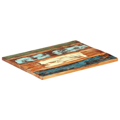Afbeelding van Tafelblad rechthoekig 25 27 mm 70x80 cm massief gerecycled hout