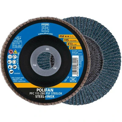 Afbeelding van PFERD 67768115 Z Psf Steelox Lamellenschijf Diameter 115 mm Boordiameter 22.23 10 stuk(s)