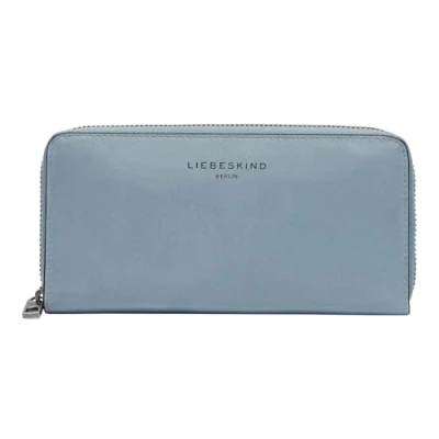 Afbeelding van LIEBESKIND BERLIN Leren Portemonnee Hera Sheep Natural Sally Wallet Blue Heaven Blauw