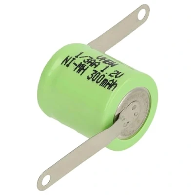 Afbeelding van vhbw 1/3AA NI MH batterij 300 mAh (1,2 V) Z soldeerkabelschoen voor modelbouw, zonne verlichting, telefoon enz.