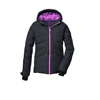 Afbeelding van Killtec Ksw 116 Grls ski Qltd Jckt gewatteerd jack met capuchon en sneeuwvanger voor meisjes