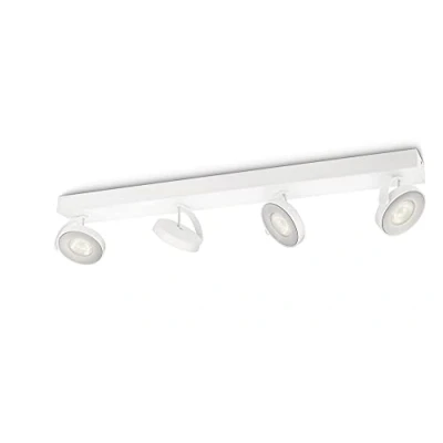 Afbeelding van Philips myLiving Clockwork Plafondlamp 4 Spots Wit
