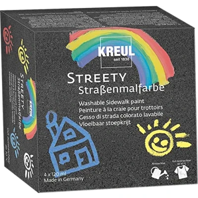 Afbeelding van Stoepkrijtverf Diverse kleuren Kreul Streety 4