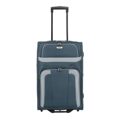 Image de travelite Paklite Valise à Main 2 roulettes Conforme aux Normes IATA pour Les Bagages Main, série Orlando, Marine, 63 cm,