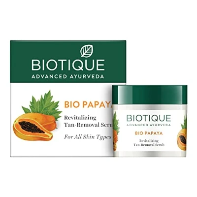 Afbeelding van Biotique Bio Papaya Revitaliserende Scrub Verwijdert de bruining Voor alle huidtypes, 75 g