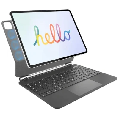 Afbeelding van Rii Toetsenbordhoes voor iPad Pro 11 inch en Air, magnetisch toetsenbord met trackpad, zwevende standaard, draadloos
