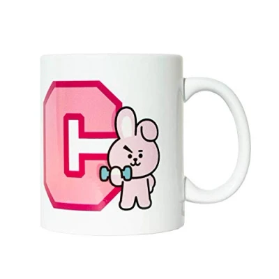 Afbeelding van Grupo Erik Mok Bt21 Cooky Junior 300 Ml Keramiek Wit/roze