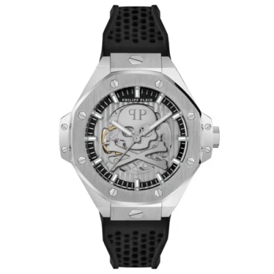 Afbeelding van Philipp Plein $Keleton Royal PWPFA0124 Horloge Siliconen Zwart Ø 46 mm