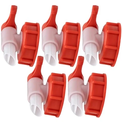 Afbeelding van ISOLATECH Sabeu Fluxx AH 23/51 HF afvoerkraan voor 5 liter en 10 jerrycan met DIN 51 buitendraad 54,8 mm schenktuit 23 glucosevrije vulling stuks