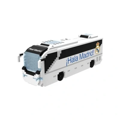 Afbeelding van FOCO Real Madrid CF BRXLZ voetbal bouwspeelgoed officieel gelicentieerde teambus