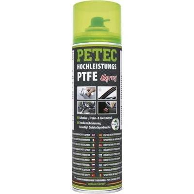 Afbeelding van PETEC 74050 PTFE spray spuitbus silicoonhoudend 500 Wit transparant