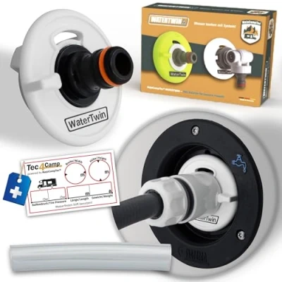 Afbeelding van Watertankdop voor caravans met Gardena aansluiting Fiamma vulmondstuk (type 2 polig, diameter 65 mm)