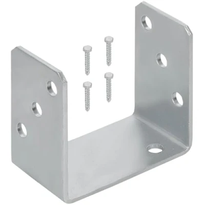 Afbeelding van KOTARBAU® U paaldrager voor het vastschroeven 100 mm thermisch verzinkt De perfecte oplossing verbinden van verschillende elementen