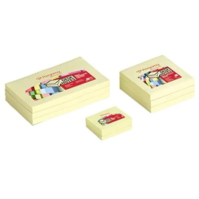 Afbeelding van Pergamy notes, ft 38 x 51 mm, pak van 12 blokken, geel