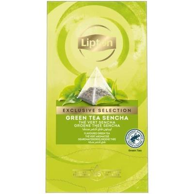 Afbeelding van thee Lipton Exclusive groene sencha 25x2gr