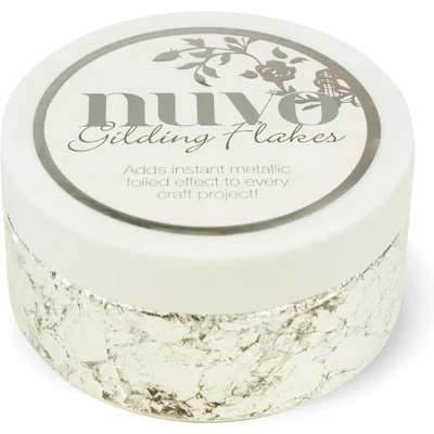 Afbeelding van Nuvo gilding flakes (200ml) silver bullion 851N
