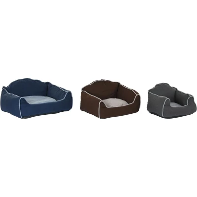 Afbeelding van Hondenbed DKD Home Decor Blauw Bruin Grijs 72 x 61 34 cm
