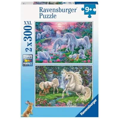 Afbeelding van Ravensburger Kinderpuzzel puzzels 2 x 300 p eenhoorns vanaf 9 jaar 80570