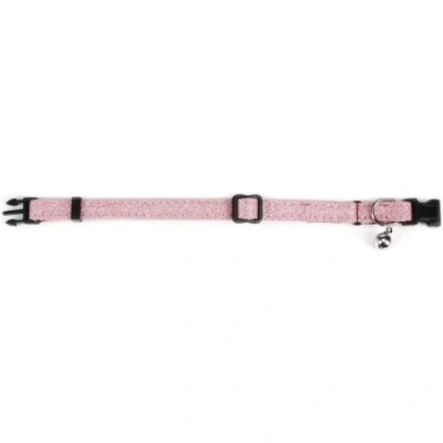 Afbeelding van Kattenhalsband glitter roze 30x1x0,2 cm