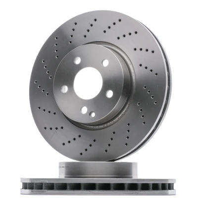 Afbeelding van HELLA 8DD 355 114 231 Remschijf 322 32 05/06 112 Geperforeerd, interne ventilatie Zonder wiellager, wielbevestigingsbout, wielnaaf