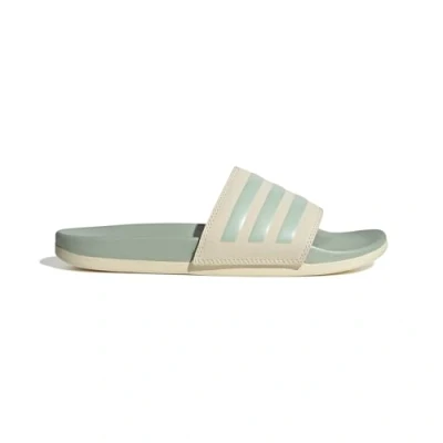 Afbeelding van adidas Performance Lette Comfort Badslippers, Dames, Maat: 42, White linen green met Kunststof