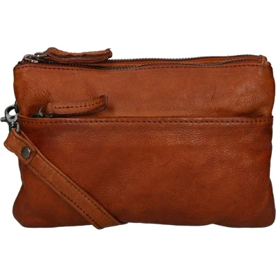 Afbeelding van DSTRCT Kleine Crossbodytas / Schoudertas Dames Leer Harrington Road Cognac