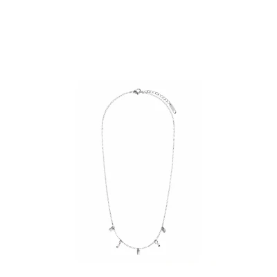 Afbeelding van Lucardi Ketting silvercoloured/pink, Dames, Maat: One Size, Silver/coloured/pink