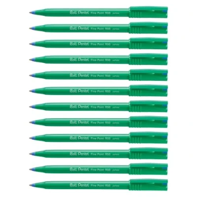 Image de Pentel roller encre Ball R50, Recycology, bleu