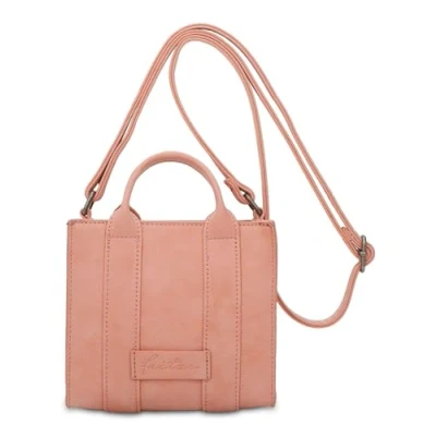 Afbeelding van Fritzi aus Preußen Schoudertas Handtas Square Vintage Crossbody Bag Papaya Roze