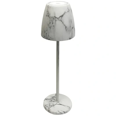Afbeelding van Megatron TAVOLA MT68056 Tafellamp met accu LED 2 W Marmer grijs