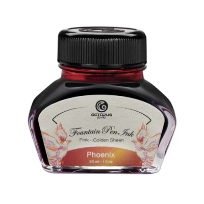 Afbeelding van Octopus Fluids Phoenix Sheen Ink Vulpeninkt in inktpot, inkt, oranje, 30 ml