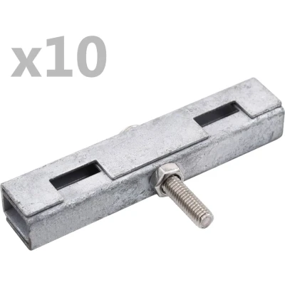 Afbeelding van U matverbinding 10 sets zilverkleurig