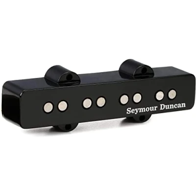 Image de Accessoires Guitares Seymour Duncan Sjb 1B Vintage Jazz Bass Chevalet Noir Micros Basses