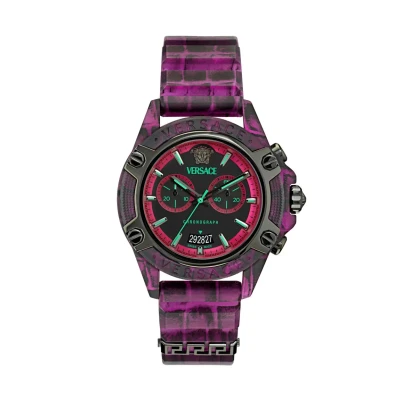 Afbeelding van Versace Icon Active VE8P00124 Horloge Kunststof Roze Ø 44 mm