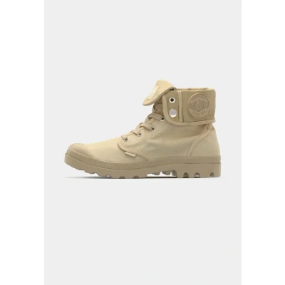 Afbeelding van Palladium Baggy Veterboots, Dames, Maat: 39, Sahara/safari Katoen