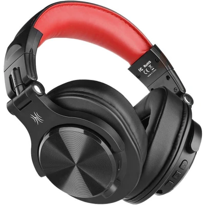Afbeelding van OneOdio A70 draadloze koptelefoon microfoon muziekstudioDJ (zwart/rood)