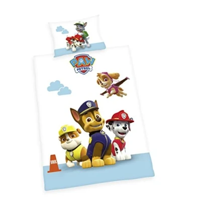 Afbeelding van Paw Patrol Dekbedovertrek Ledikant 100x135 cm Multi kleur