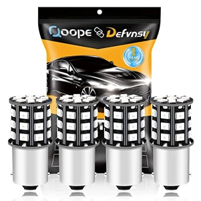Afbeelding van DEFVNSY Pak van 4 1156 BA15S 1141 1003 7506 Super Heldere Rode 12 24 V DC 2835 33SMD Led Lampen voor Staart Remlicht Motorfiets