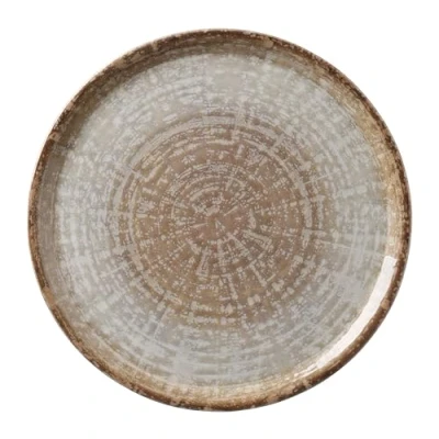 Afbeelding van Hendi Pizzabord Geglazuurd Porselein Modern Aards Patroon Ø 330 mm
