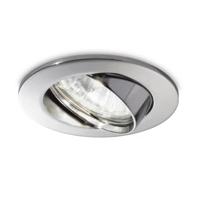 Afbeelding van Inbouwspot Swing rond, GU10, zwenkbaar, chroom